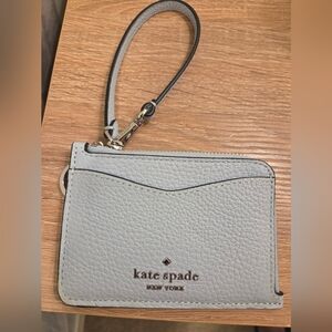 Kate Spade Light Blue Leather Wristlet